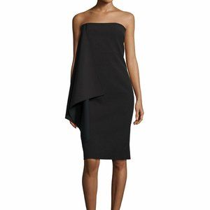 NICHOLAS Women's Size 2 Strapless Black Paris Tailoring Column Dress Msrp $595